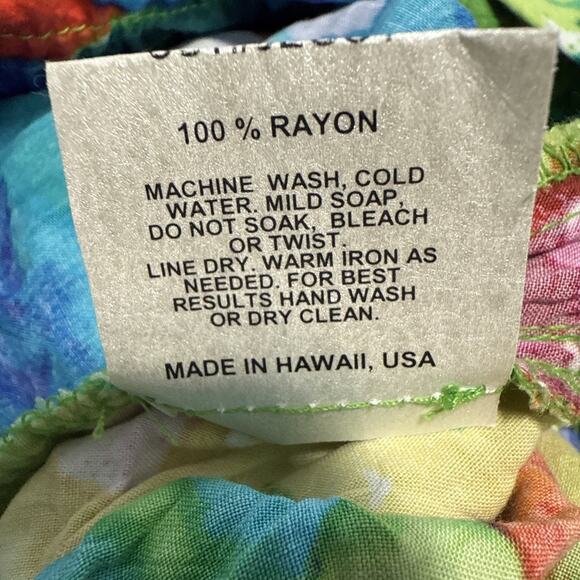 NOTFORSALE Dresses & Skirts - Jams World Day Glow Dress Women Size L V-Neck Knee Length‎ Floral Hawaii Pockets